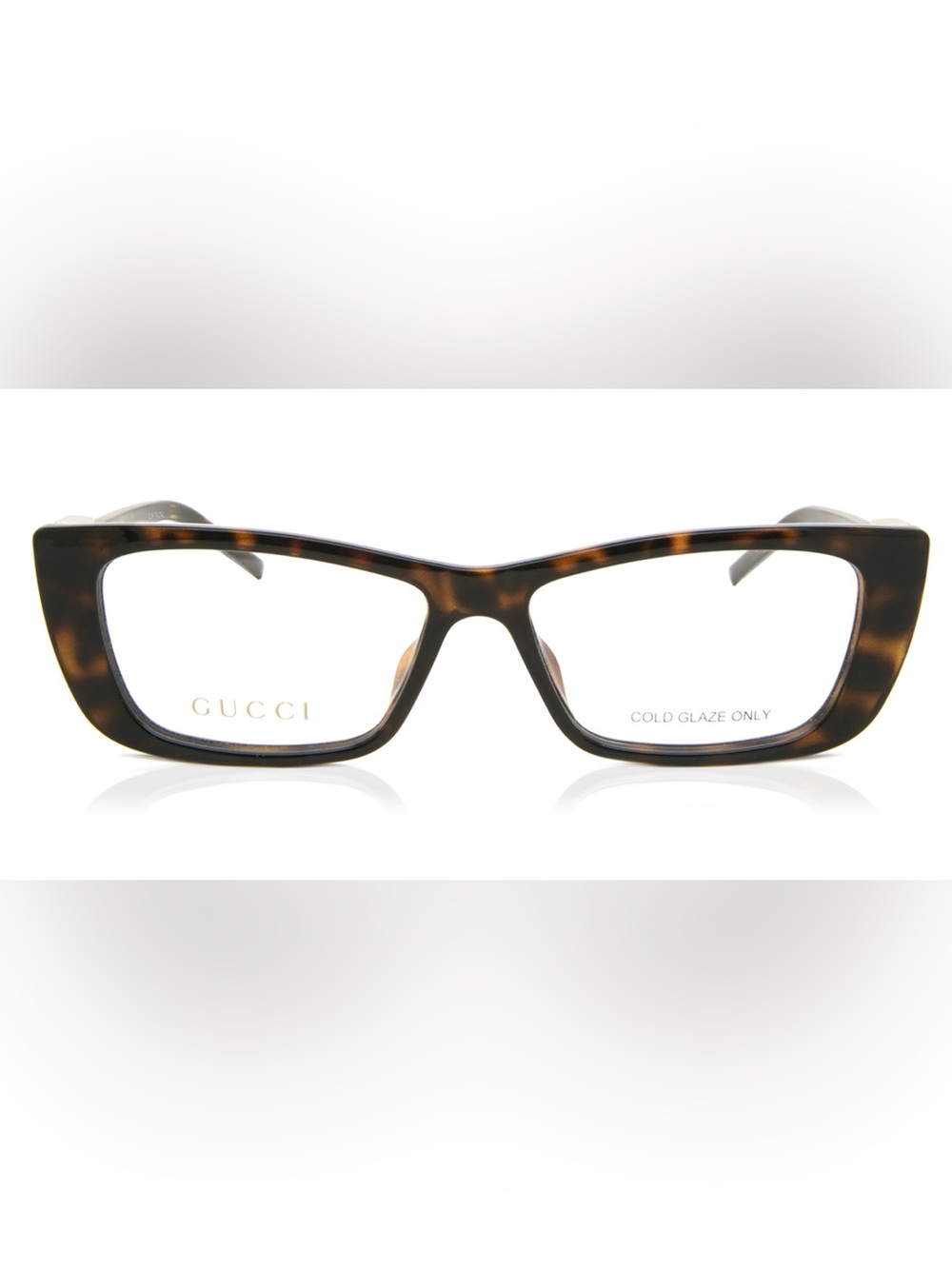 Gucci Tortoiseshell Cat-Eye Acetate Glasses in Brown and Black